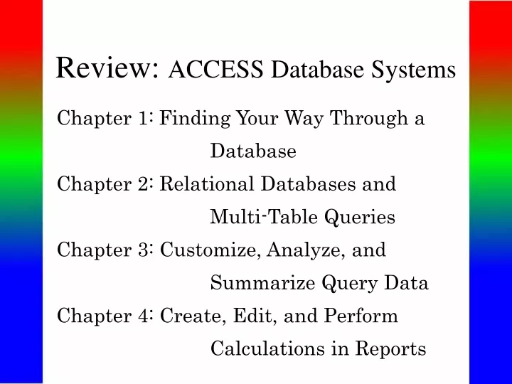 review access database systems