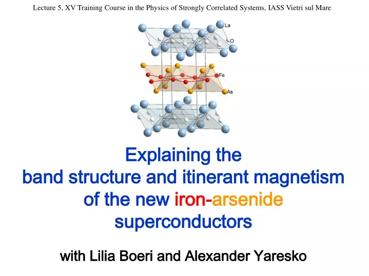 lecture 5 xv training course in the physics