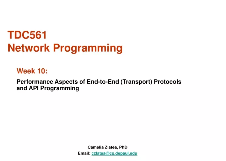 tdc561 network programming