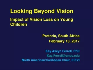 Looking Beyond Vision