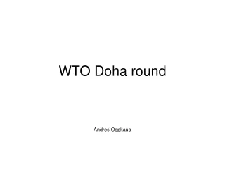 WTO Doha round