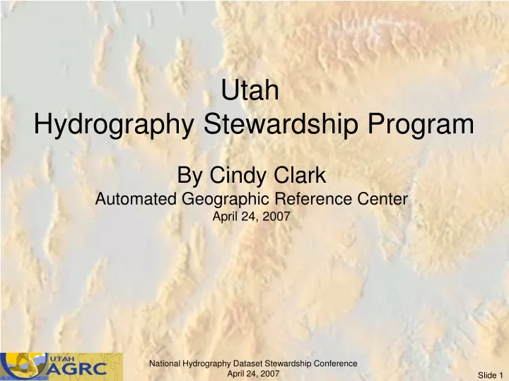 utah hydrography stewardship program