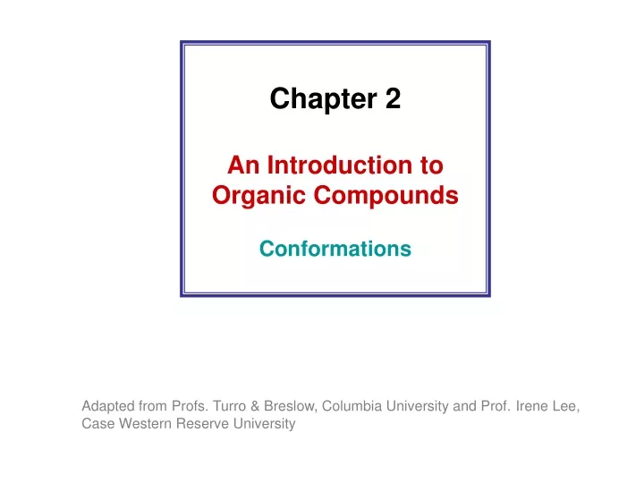 chapter 2 an introduction to organic compounds