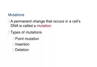 Molecular Genetics