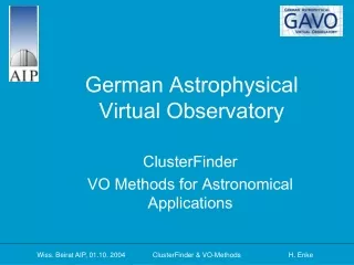 German Astrophysical  Virtual Observatory