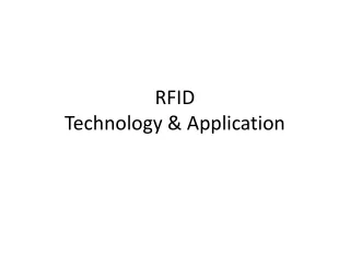 RFID Technology &amp; Application