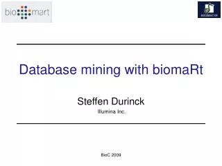 Database mining with biomaRt