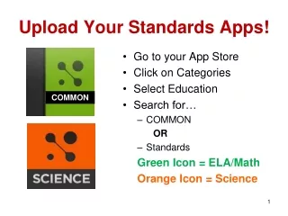 Upload Your Standards Apps!