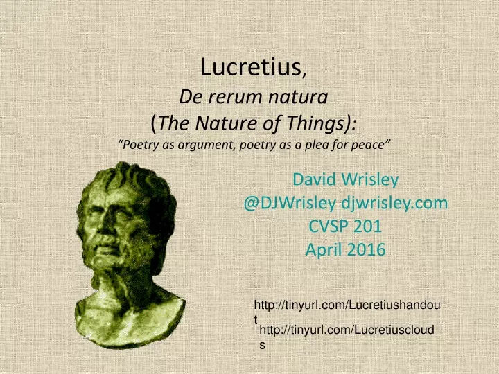 lucretius de rerum natura the nature of things