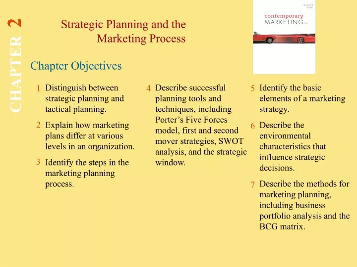 strategic planning and the marketing process