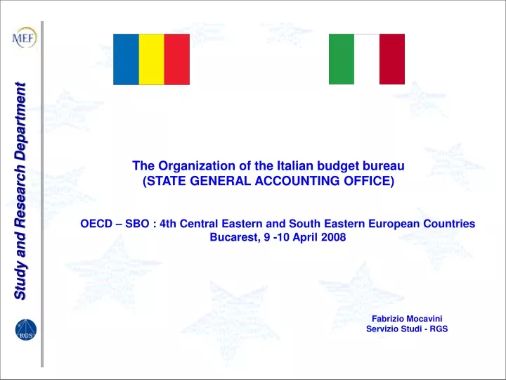 the organization of the italian budget bureau