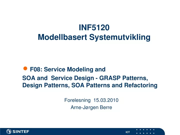 inf5120 modellbasert systemutvikling