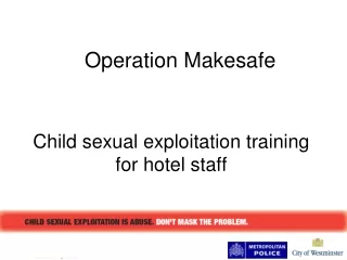 Child sexual exploitation training for hotel staff