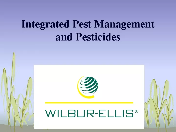 integrated pest management and pesticides