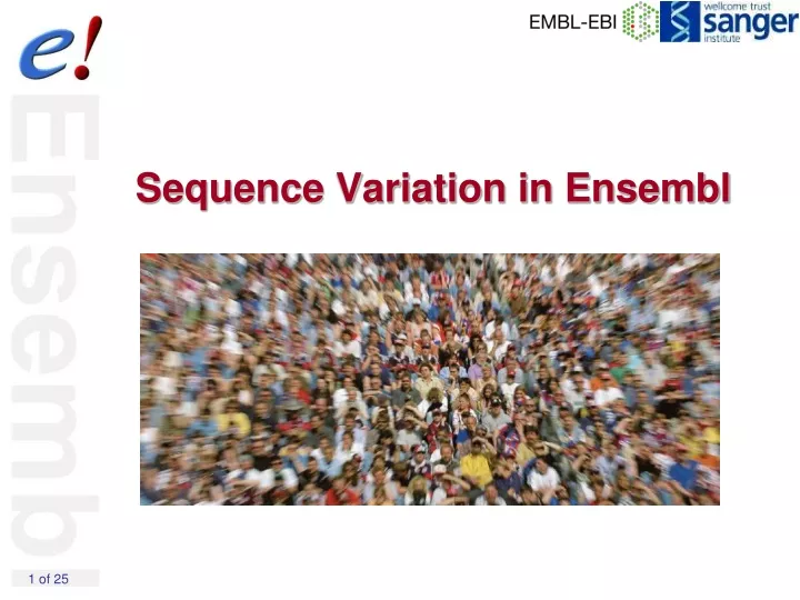 sequence variation in ensembl