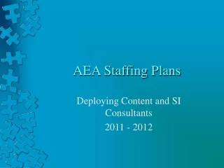 AEA Staffing Plans