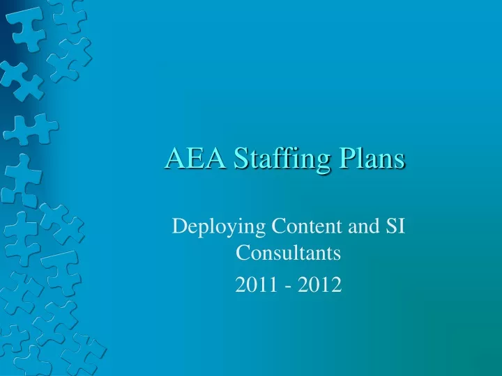 aea staffing plans