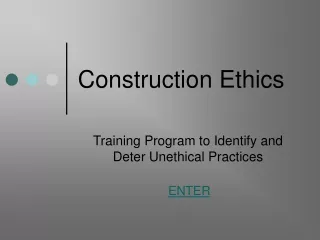 Construction Ethics