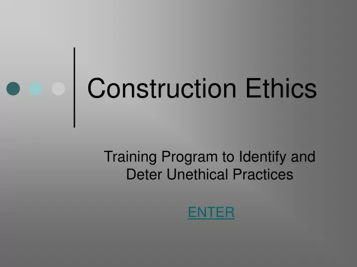 construction ethics