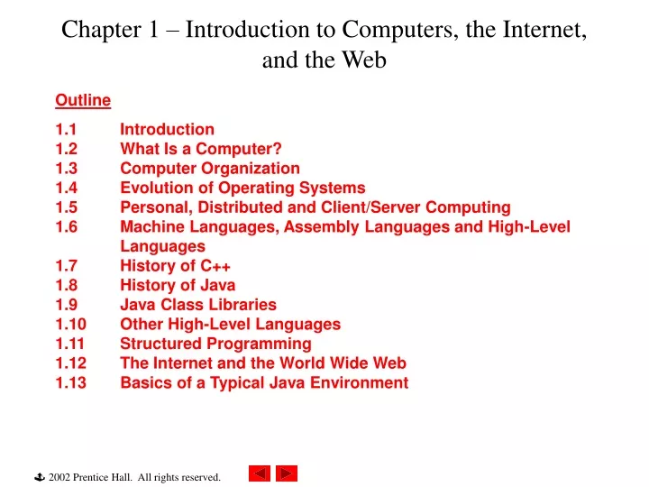 chapter 1 introduction to computers the internet and the web