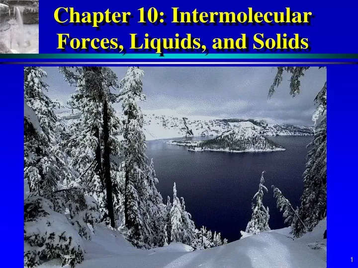 chapter 10 intermolecular forces liquids and solids
