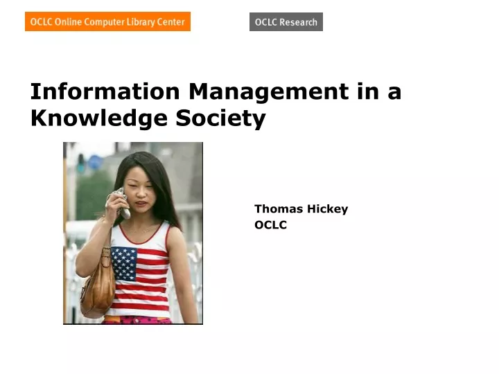 information management in a knowledge society