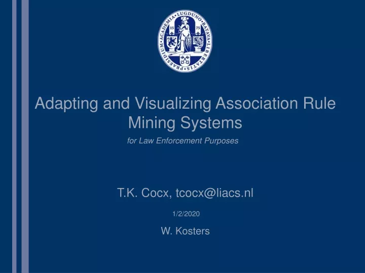 adapting and visualizing association rule mining systems