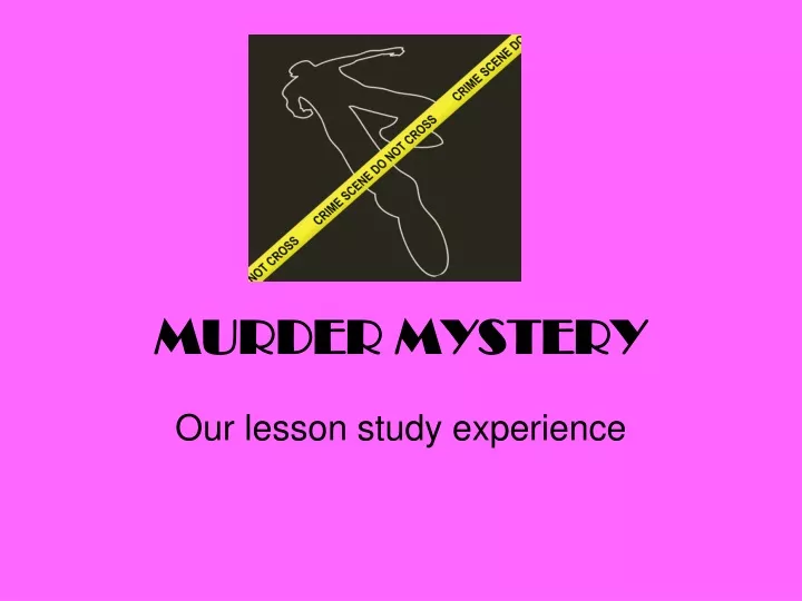 murder mystery