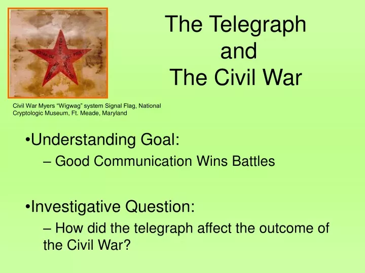 the telegraph and the civil war