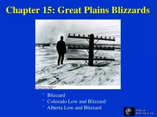 Chapter 15: Great Plains Blizzards