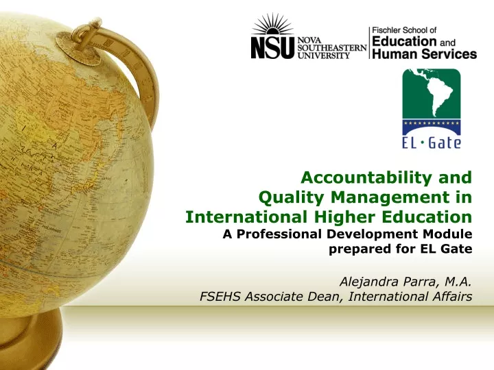 accountability and quality management