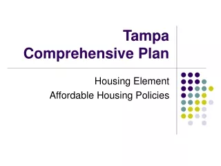 Tampa Comprehensive Plan