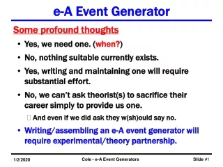 e-A Event Generator