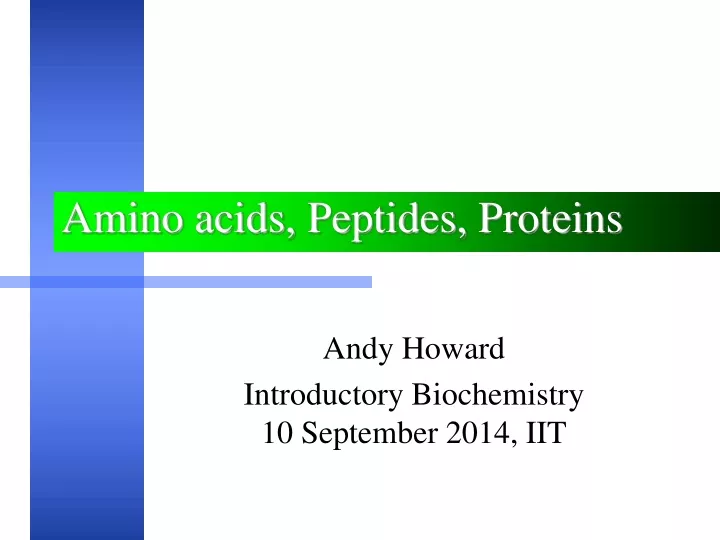 amino acids peptides proteins