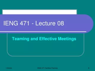 IENG 471 - Lecture 08