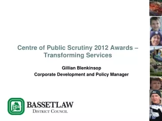 Centre of Public Scrutiny 2012 Awards – Transforming Services