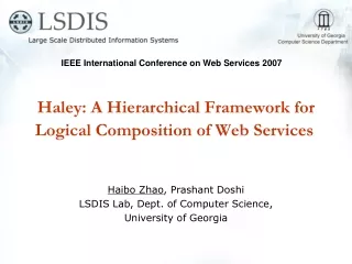 Haley: A Hierarchical Framework for Logical Composition of Web Services