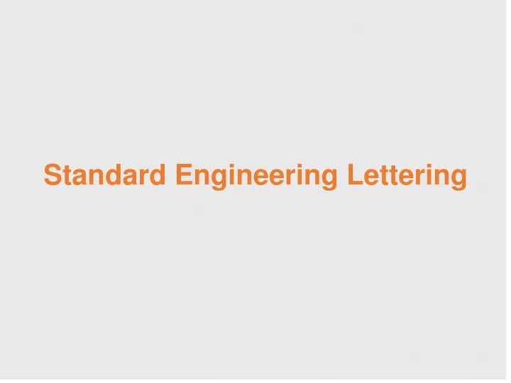 standard engineering lettering