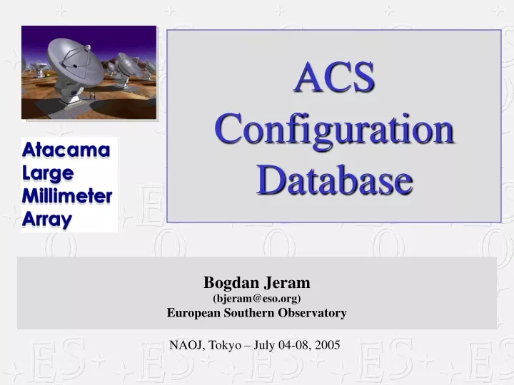 acs configuration database