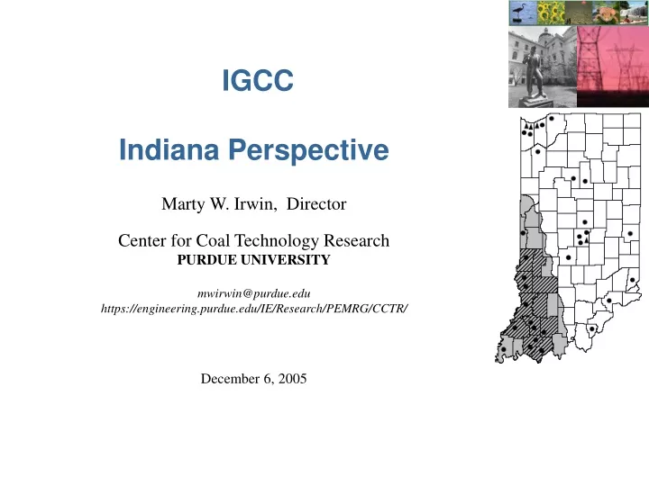 igcc indiana perspective marty w irwin director