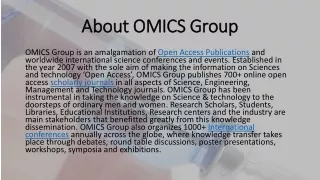 About OMICS Group