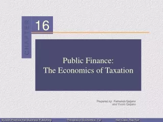 Public Finance: The Economics of Taxation