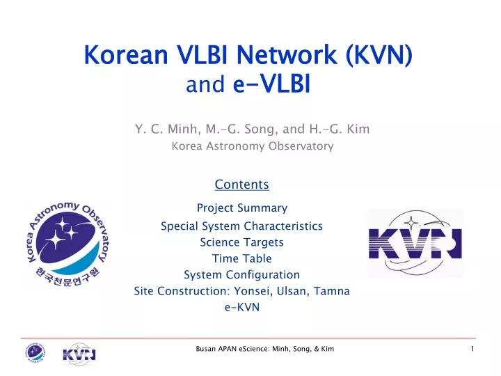 korean vlbi network kvn and e vlbi