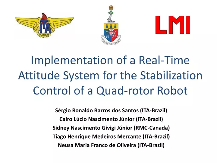 implementation of a real time attitude system