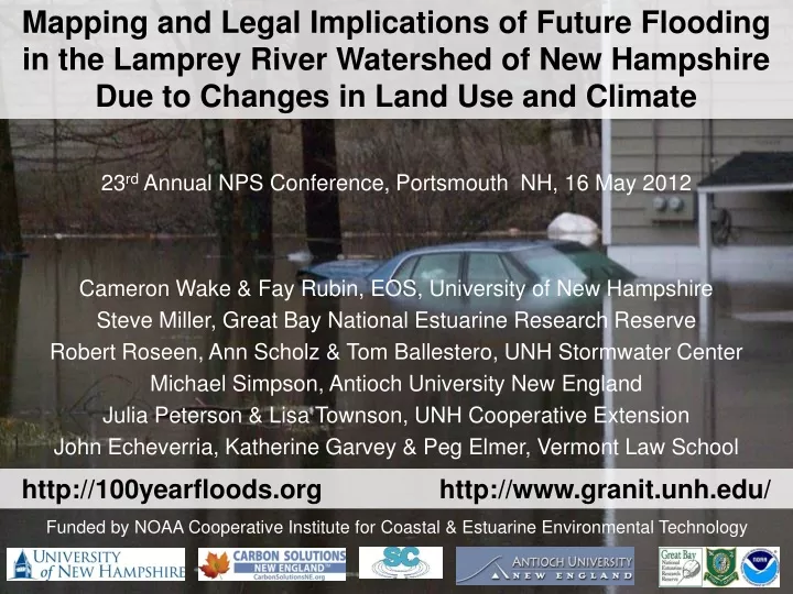 mapping and legal implications of future flooding