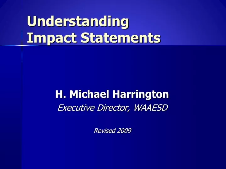 understanding impact statements