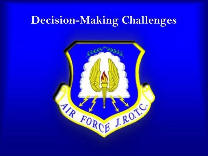 decision making challenges