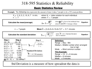 Basic Statistics Review
