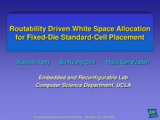 Routability Driven White Space Allocation for Fixed-Die Standard-Cell Placement