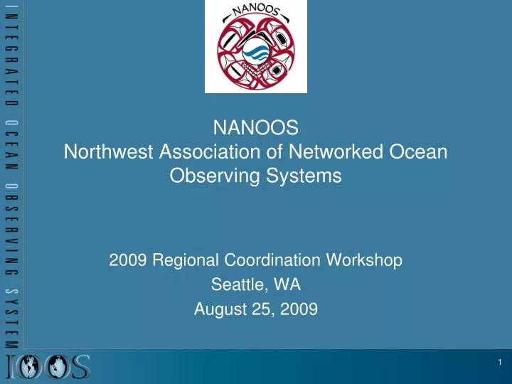 nanoos northwest association of networked ocean observing systems